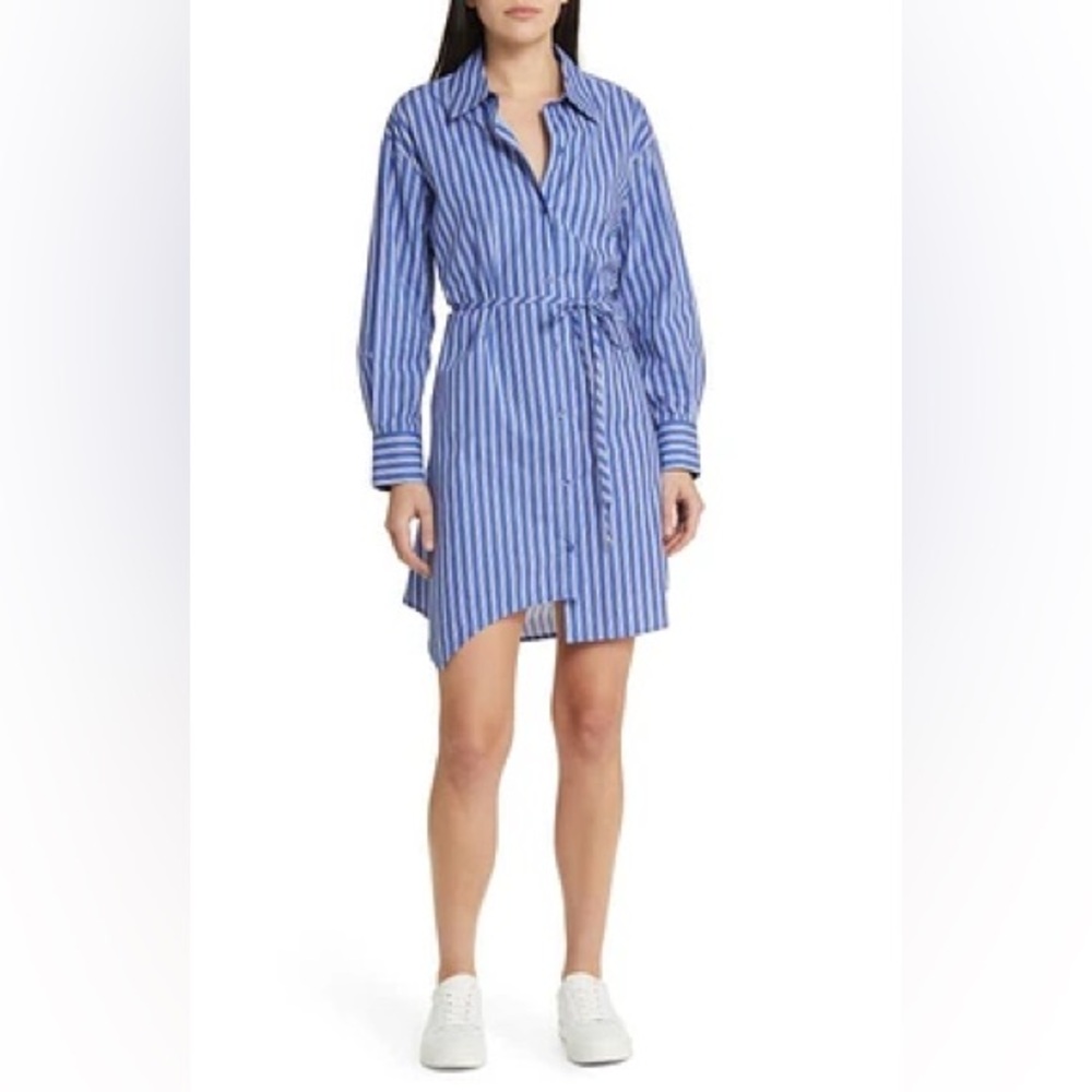 Du Paradis Striped Shirt Dress - NWOT